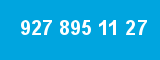 927 895 11 27 927 895 11 27